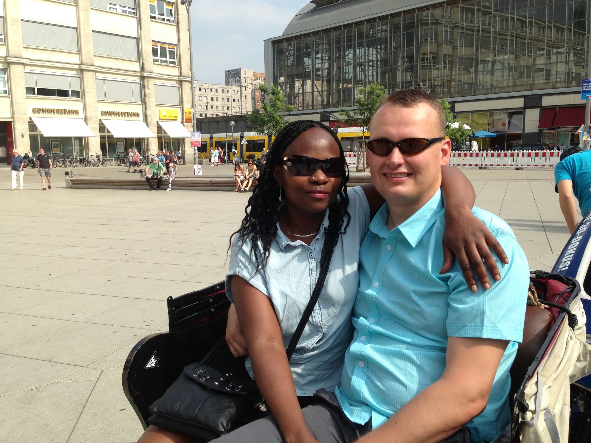With my husband